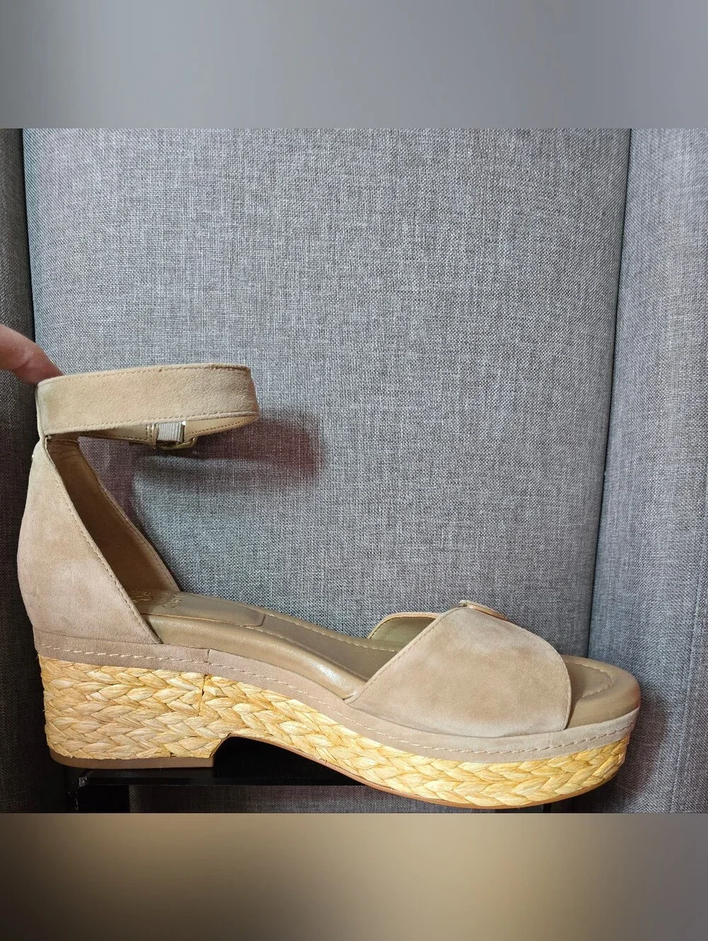 Vince Camuto Adjustable Tortilla Suede Espadrille Platform Sandals